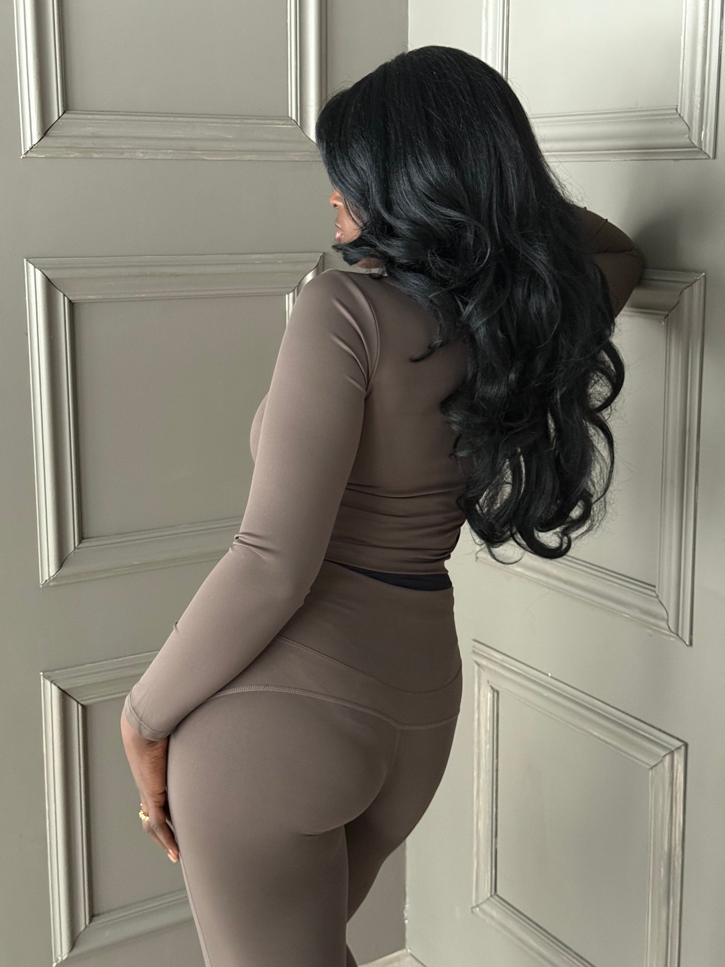 Sport set donkerbruin