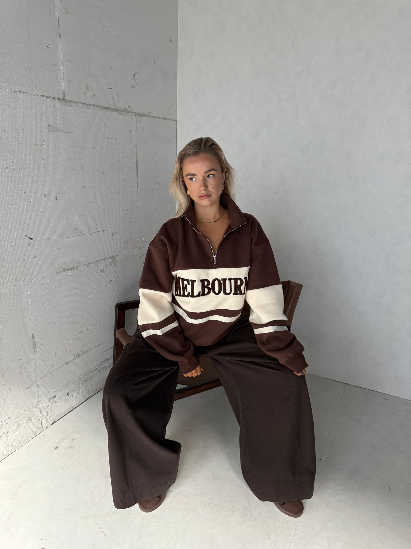 Trui bruin Melbourne