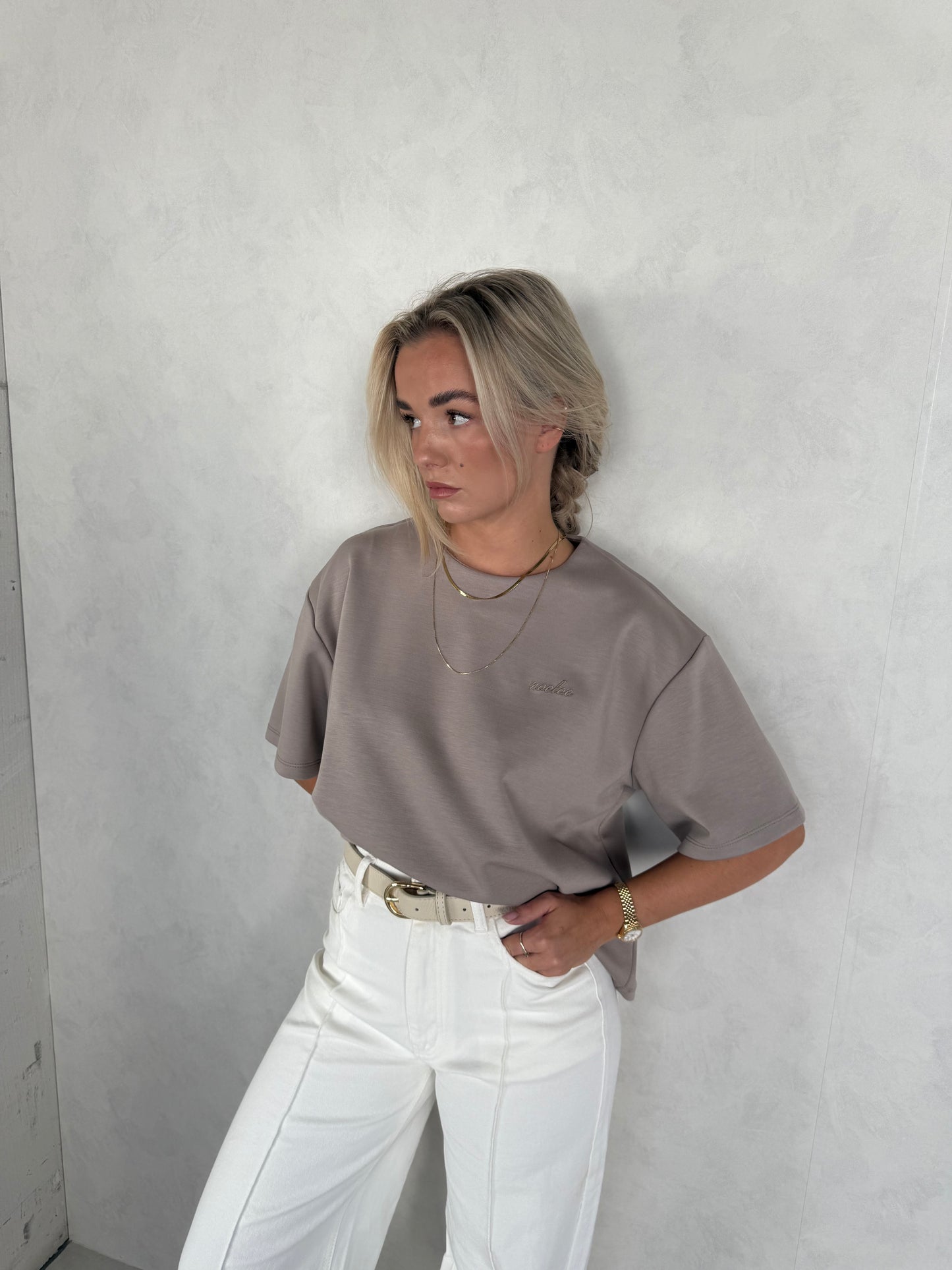 Riem taupe of creme