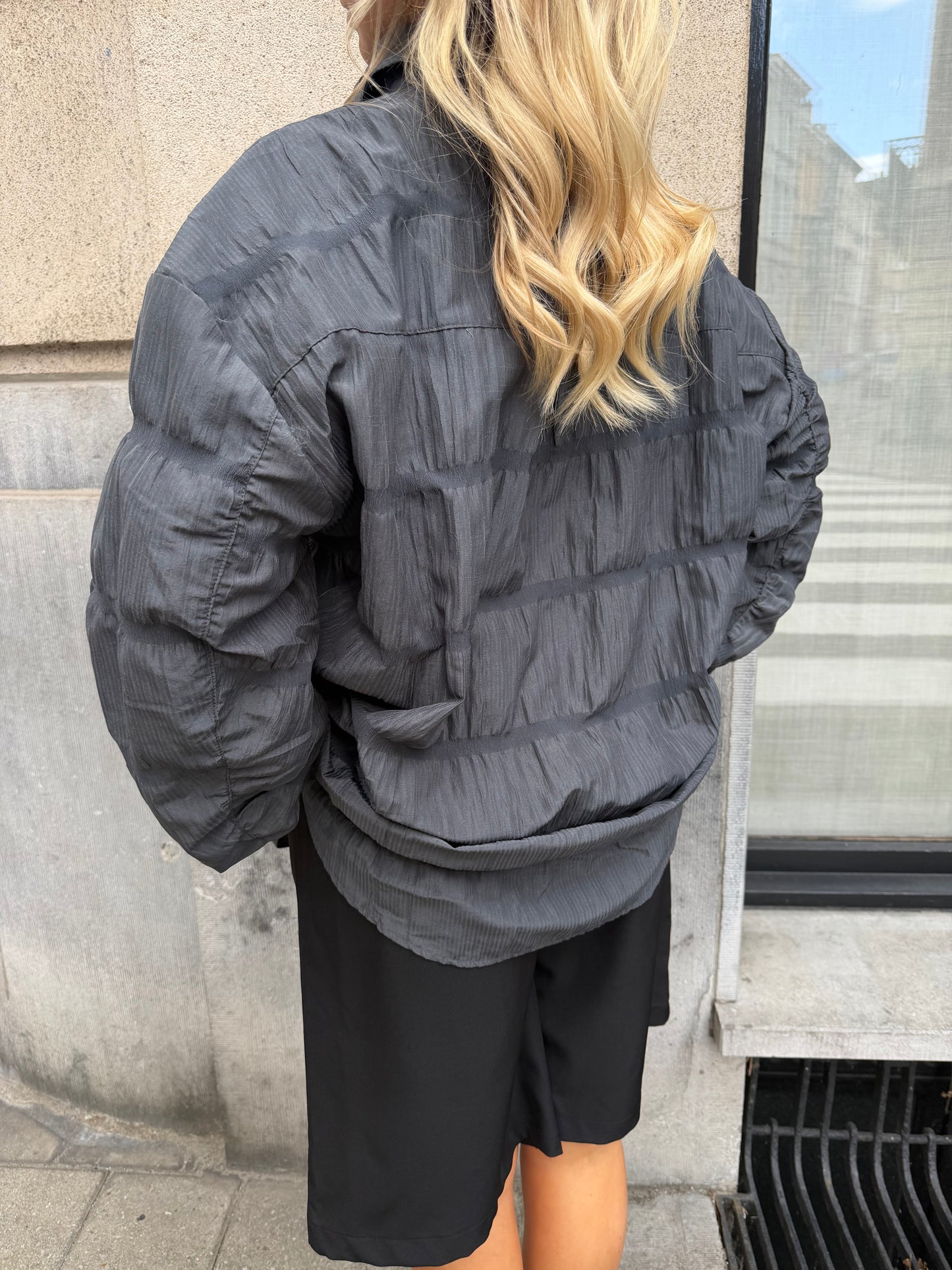 Grijs oversized blouse