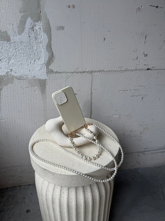 Beige case + short cord