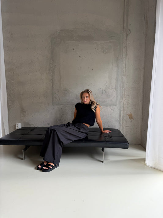 Pantalon plooi zwart