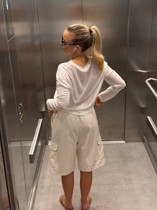 Cargo short creme
