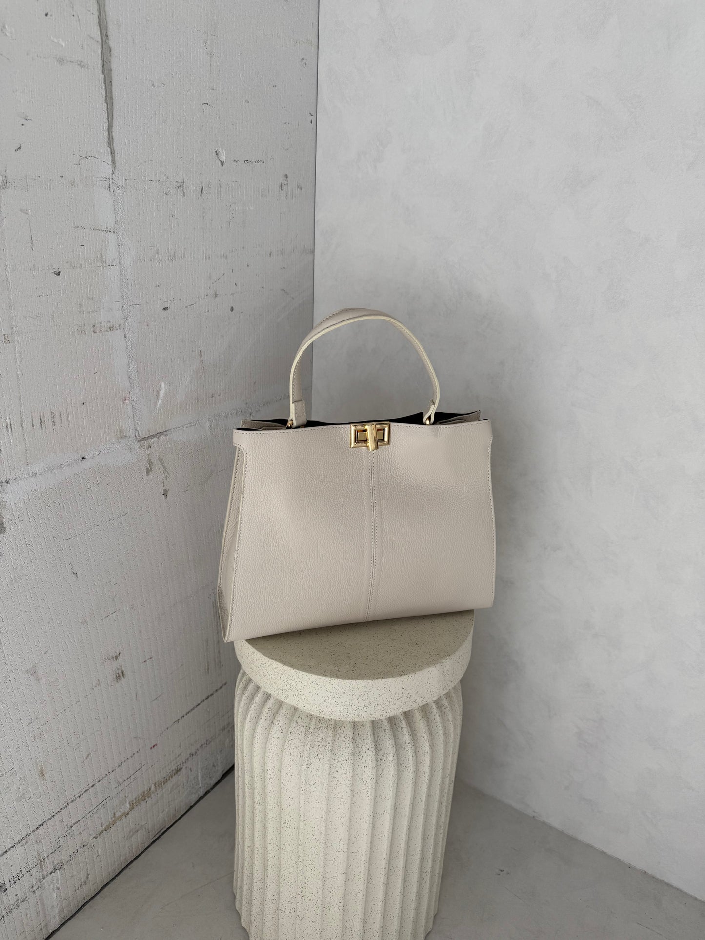 Tas crème groot