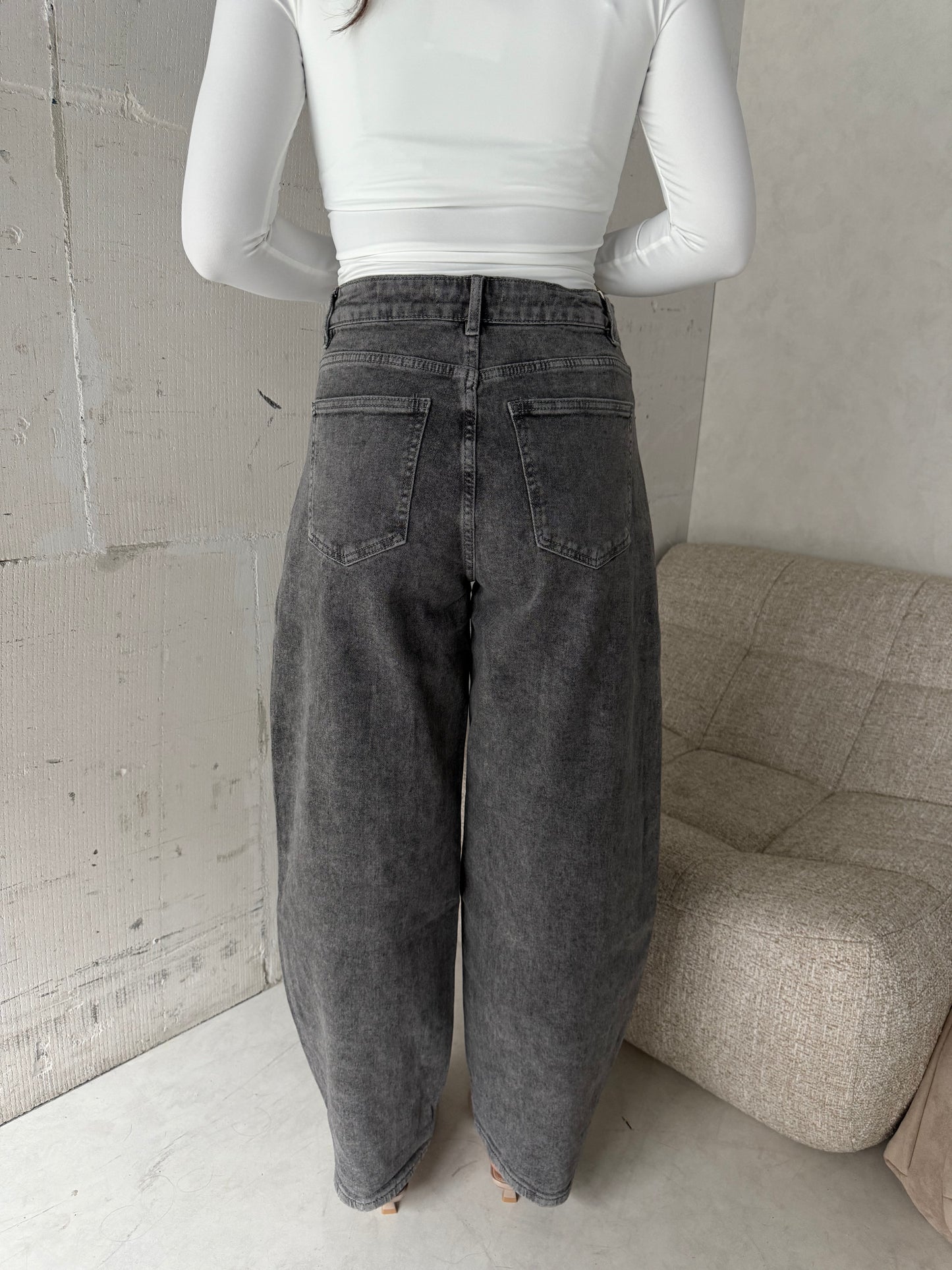 Ballon jeans grijs