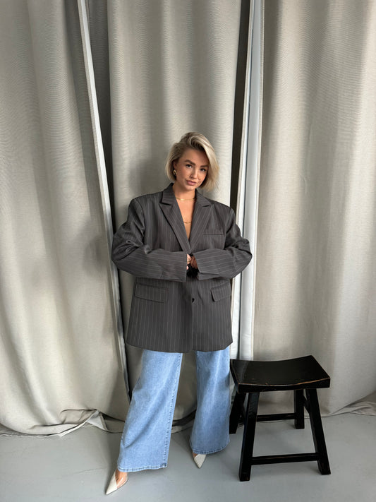 Spijkerbroek light blue wide leg