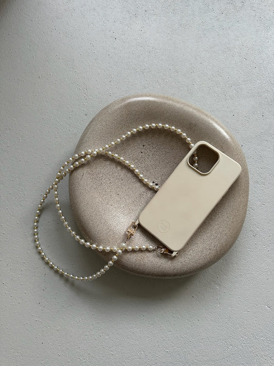 Beige case + long cord