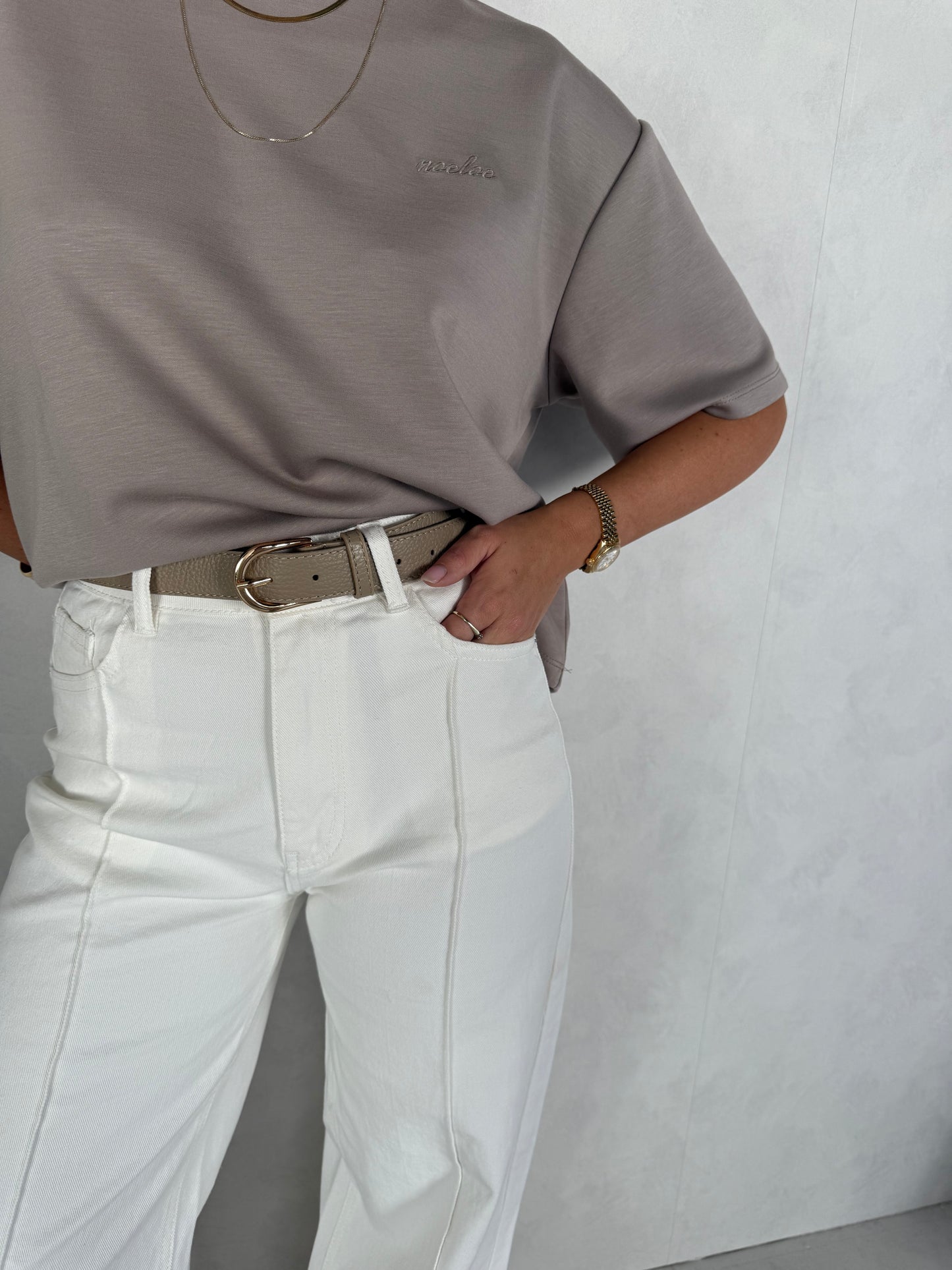 Riem taupe of creme