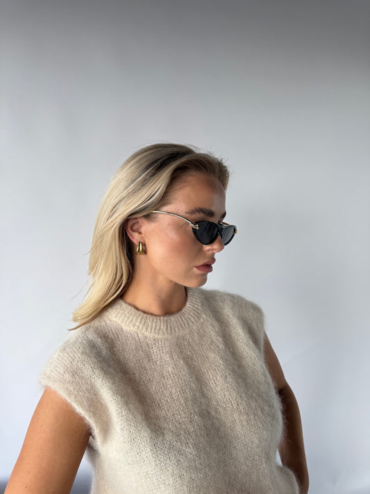 Zonnebril black and gold