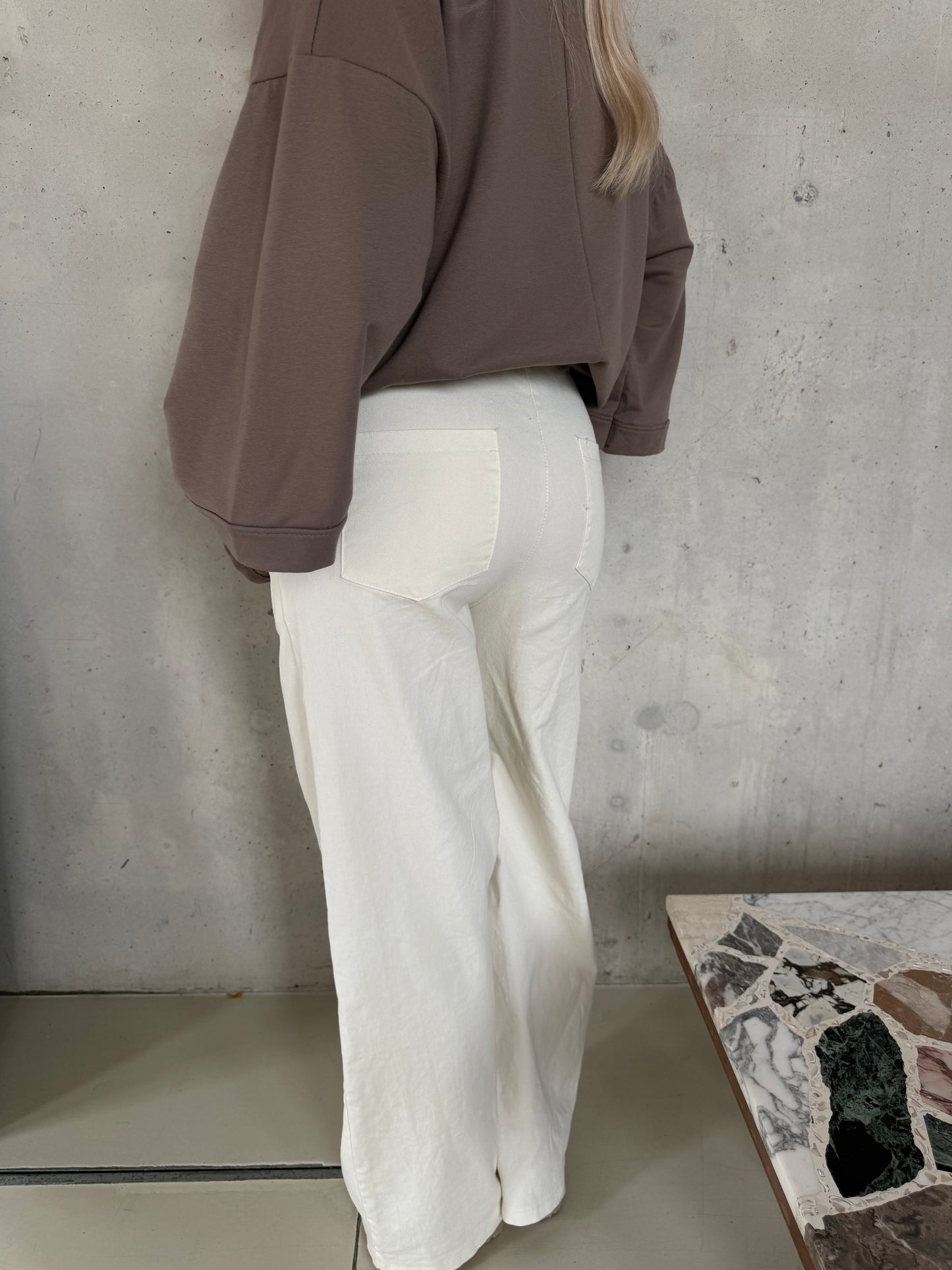 Broek crème