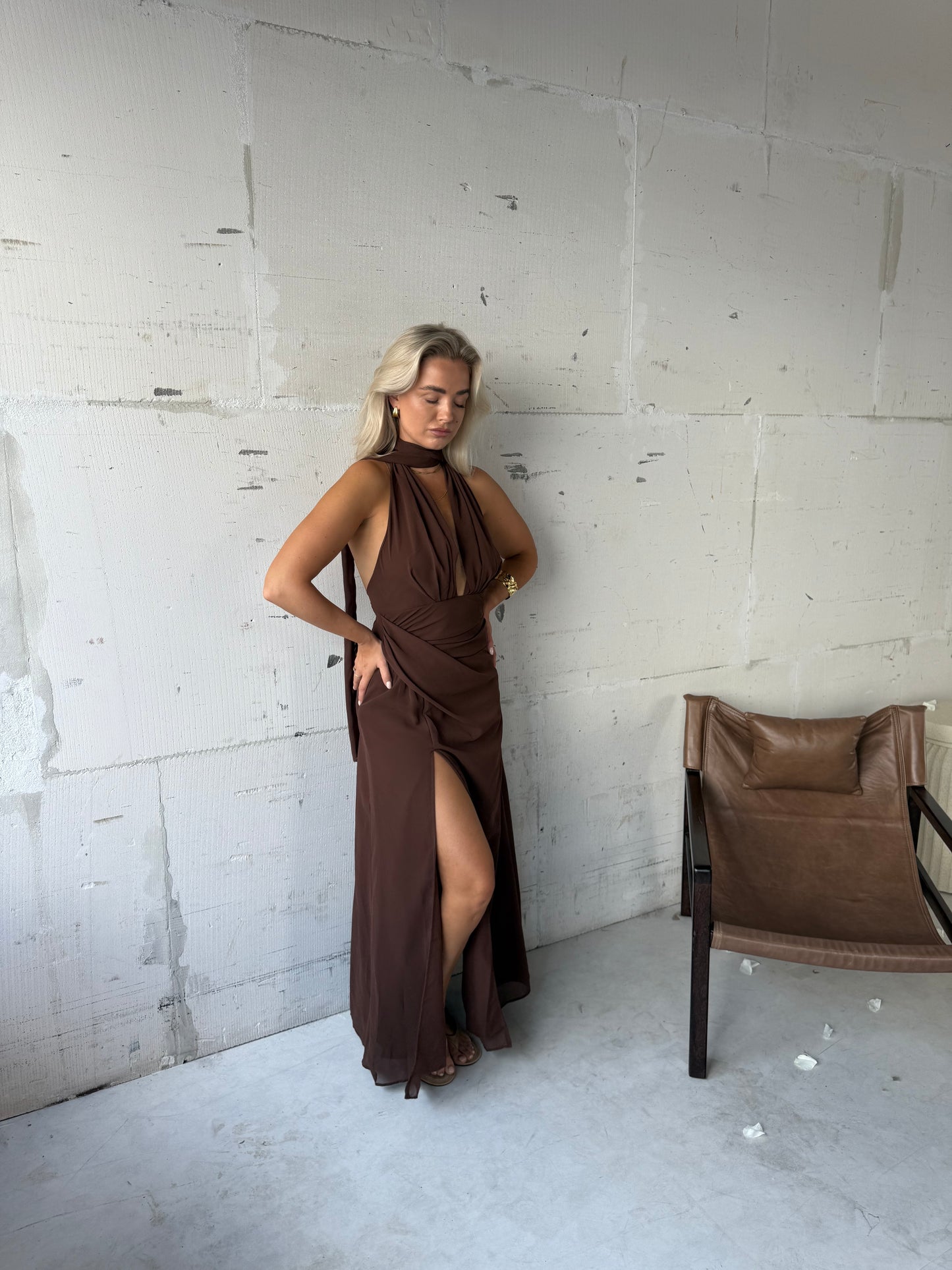 Jurk Noeloe dreamy brown