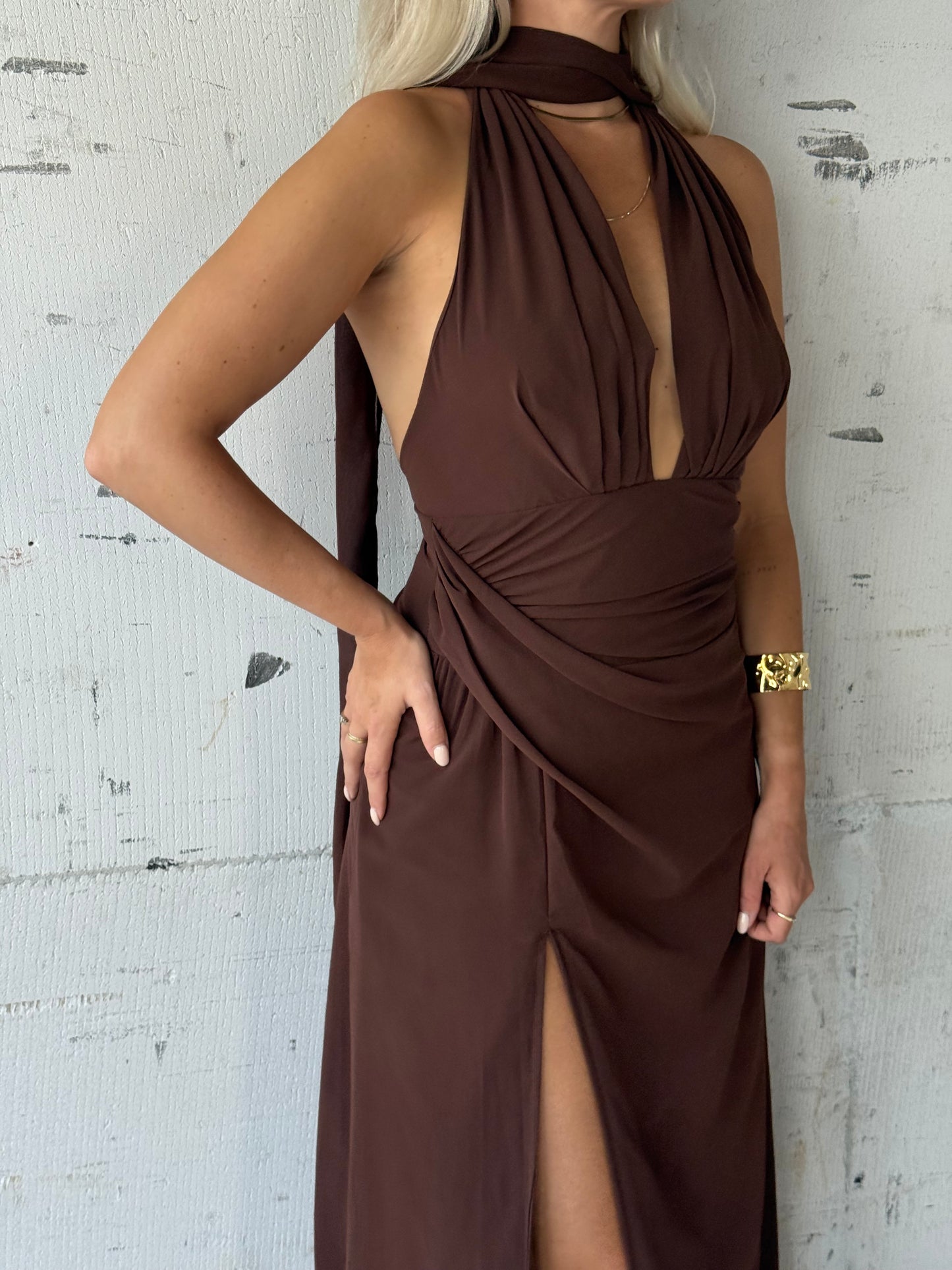 Jurk Noeloe dreamy brown