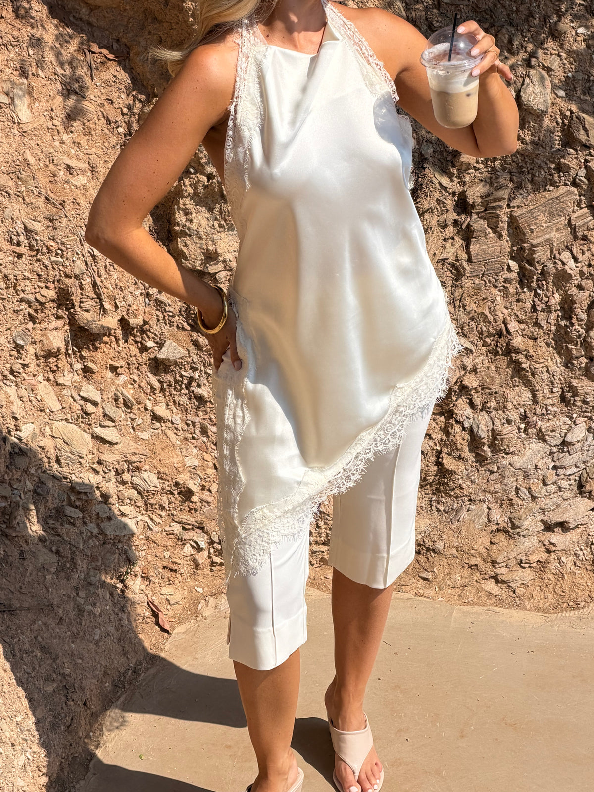 Capri legging creme