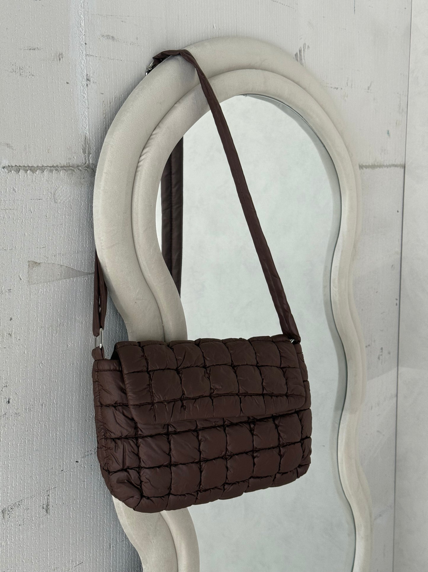 Tas met vierkant bruin