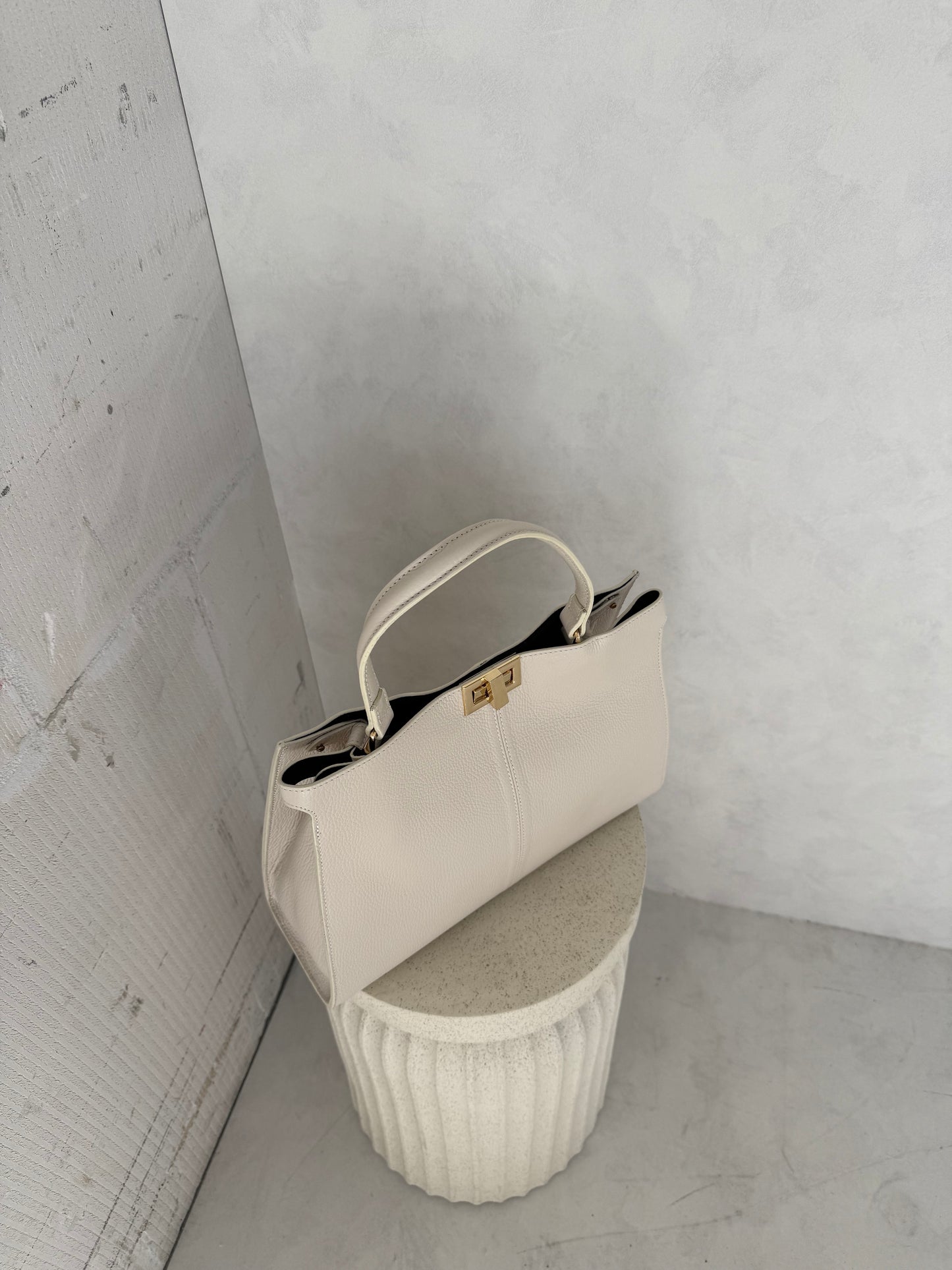 Tas crème groot