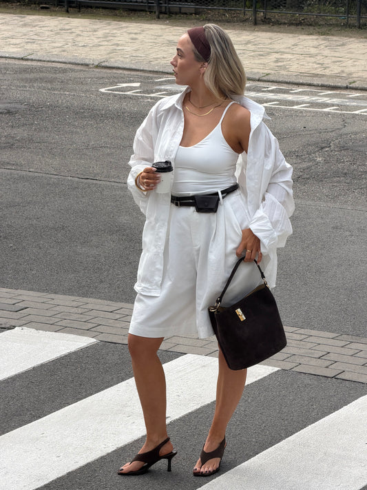 Witte oversized blouse