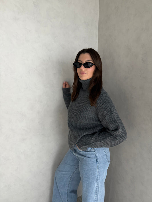 Col trui donkergrijs