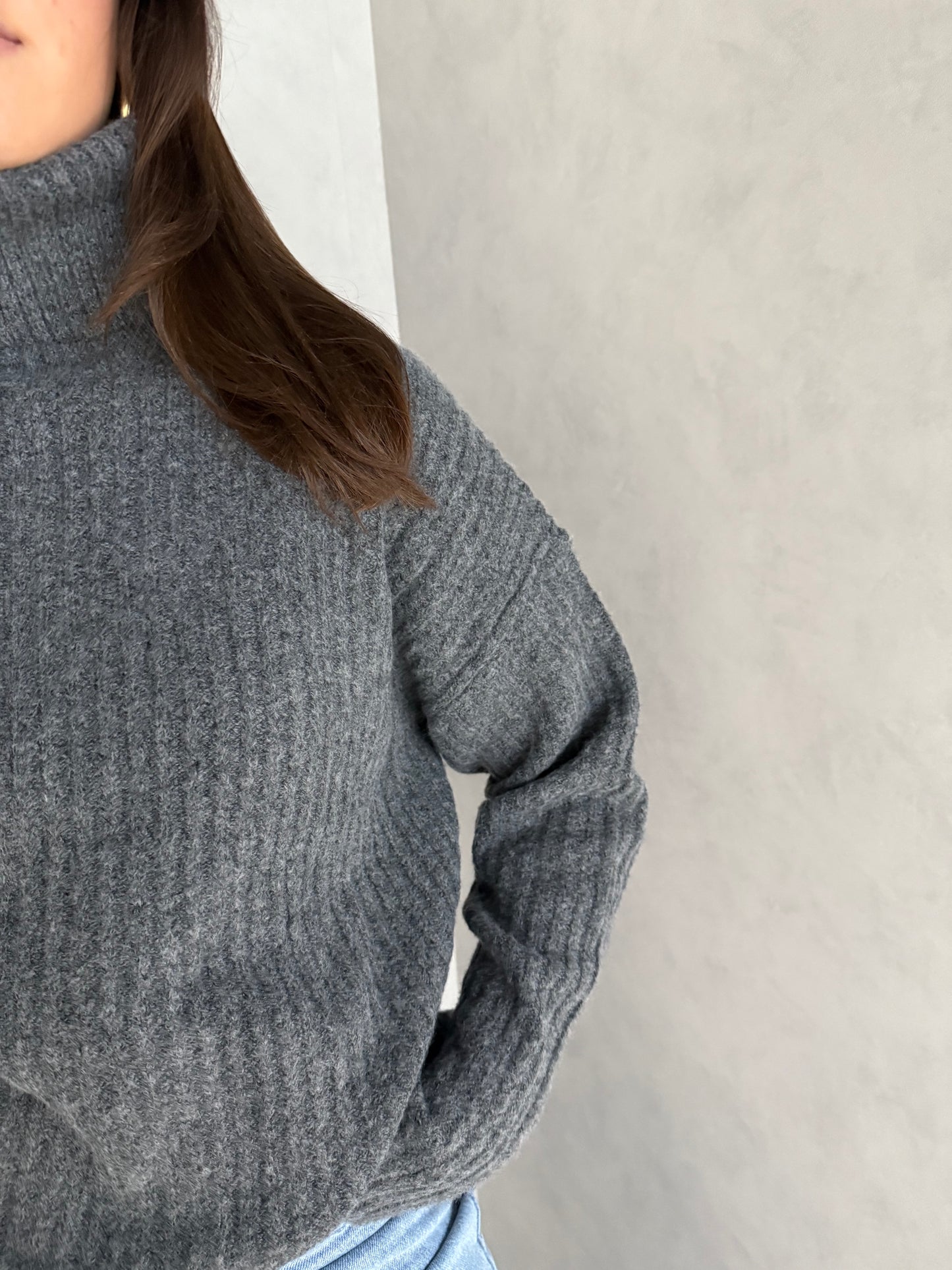 Col trui donkergrijs