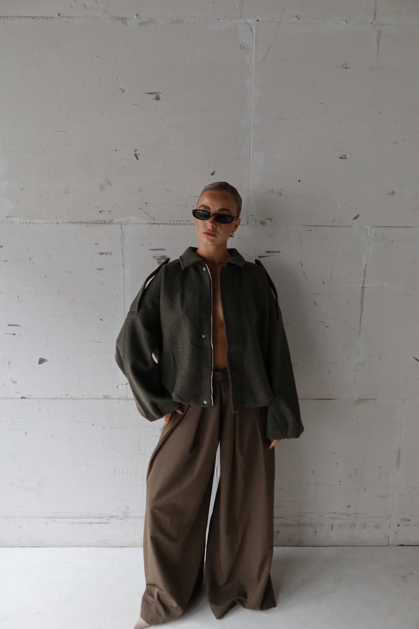 Bomber green/grey
