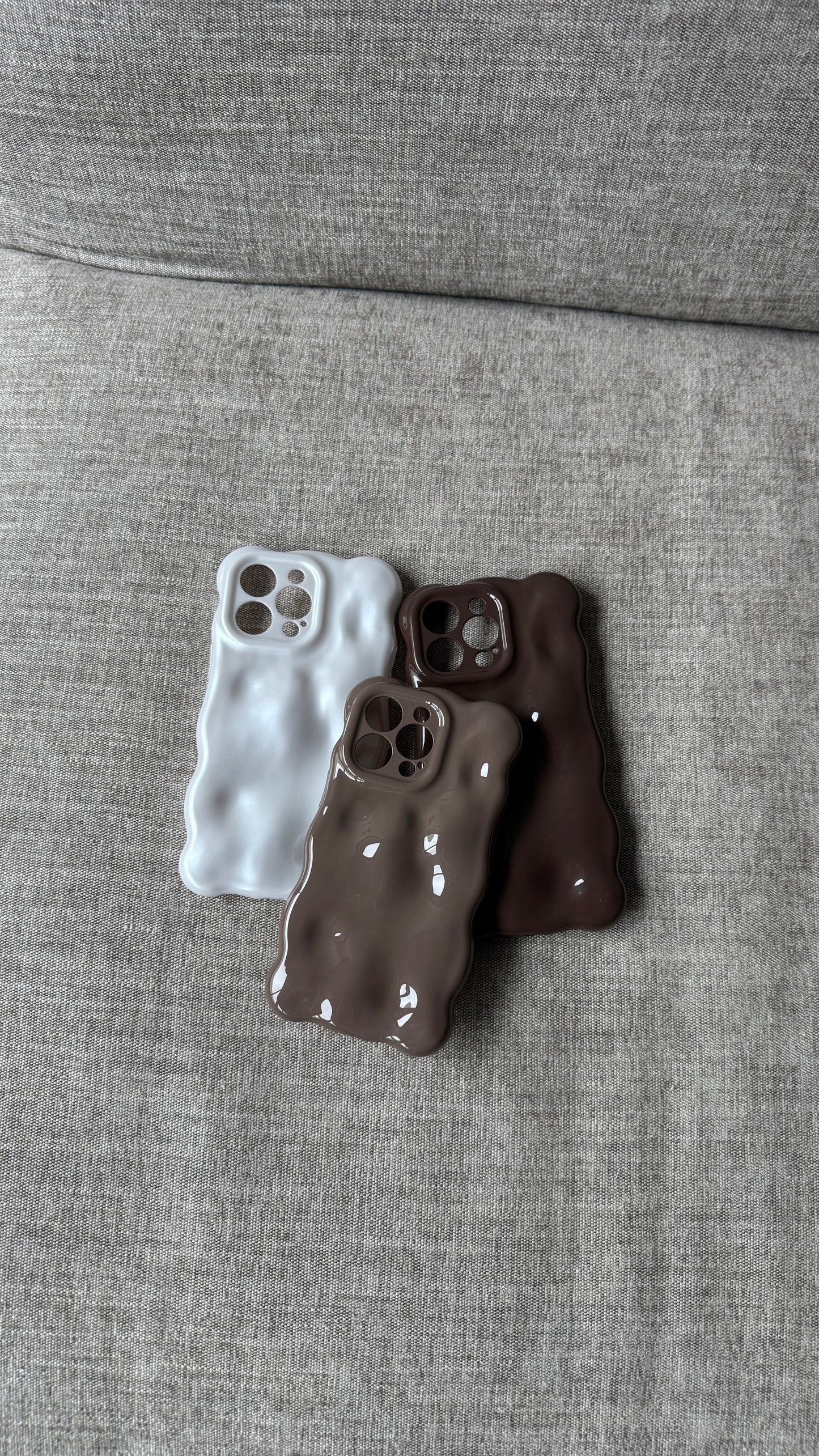 Hoesje bubbel taupe