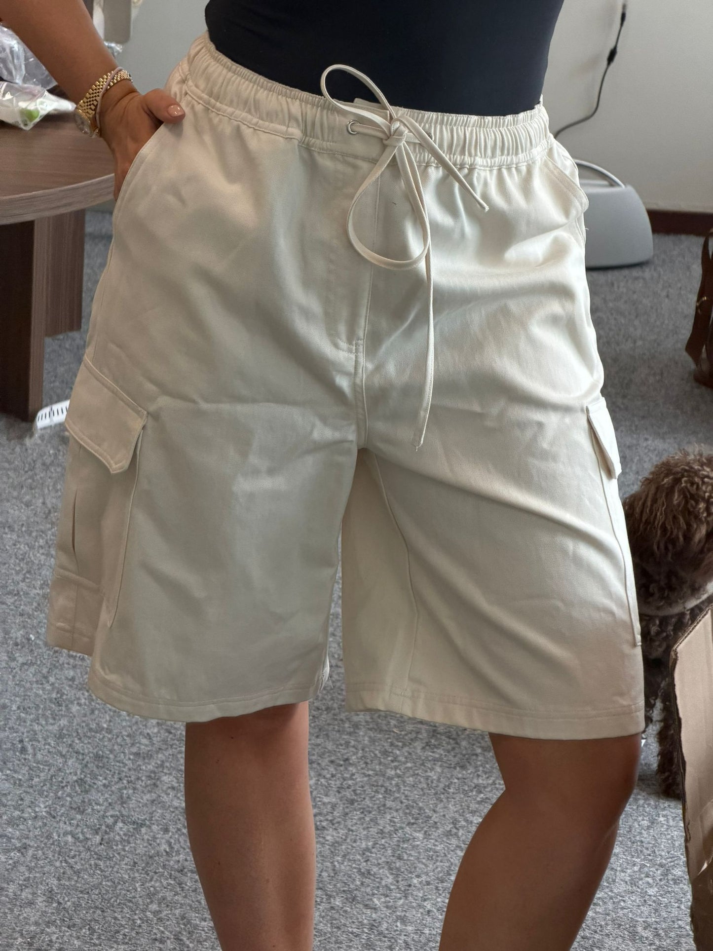 Cargo short creme