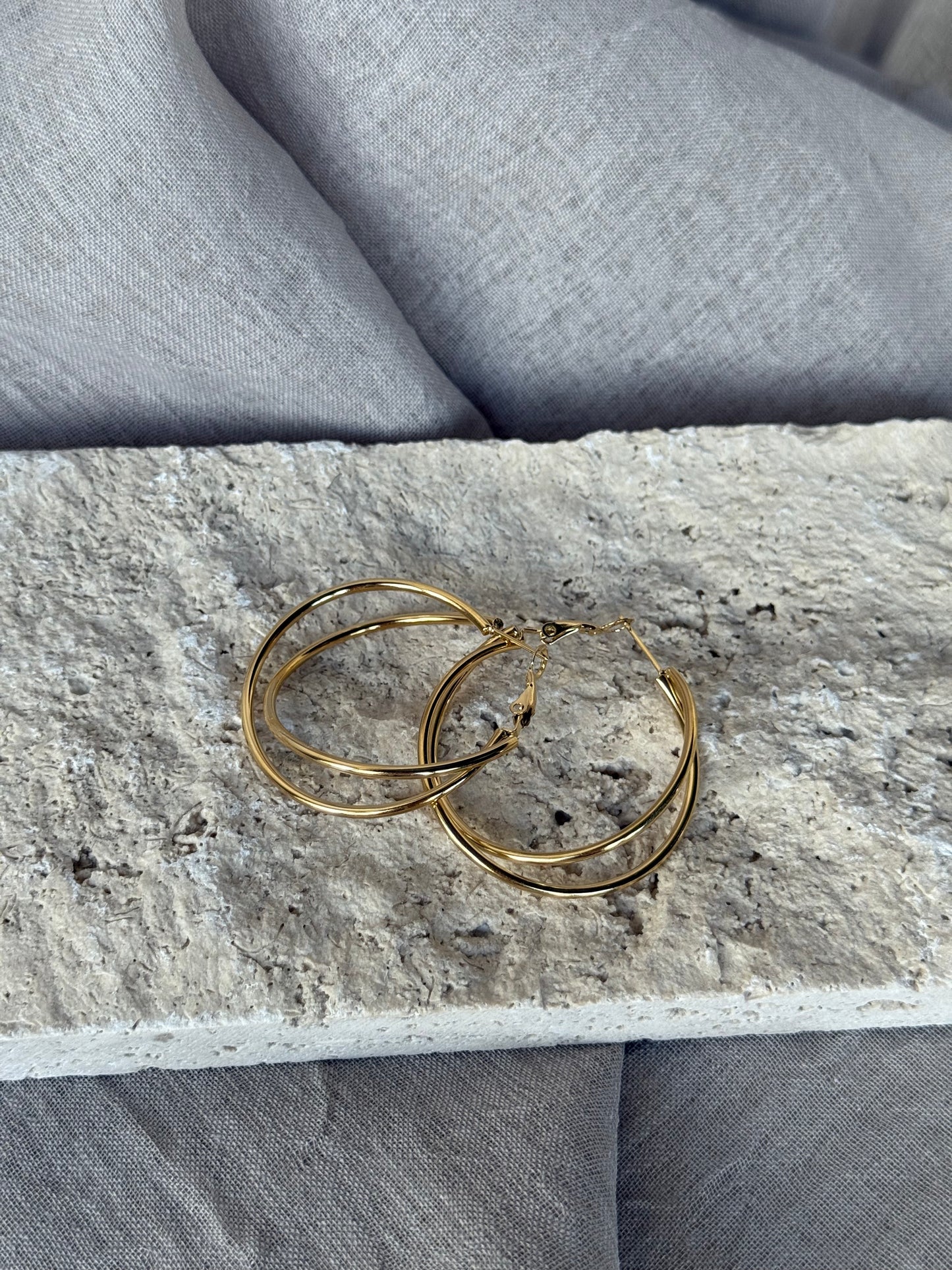 Oorbellen 2 dubbel ring