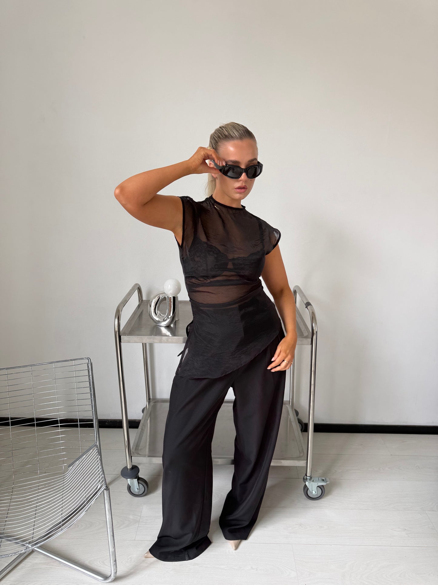 Pantalon zwart