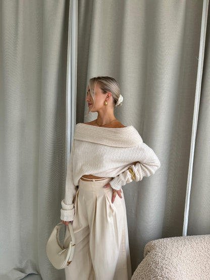 Pantalon touw crème