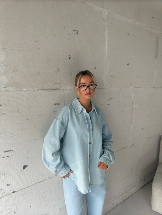 Denim blouse