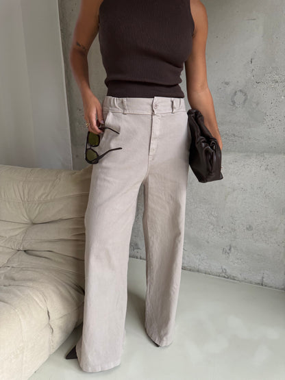 Broek taupe