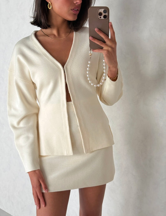 Top vestje creme