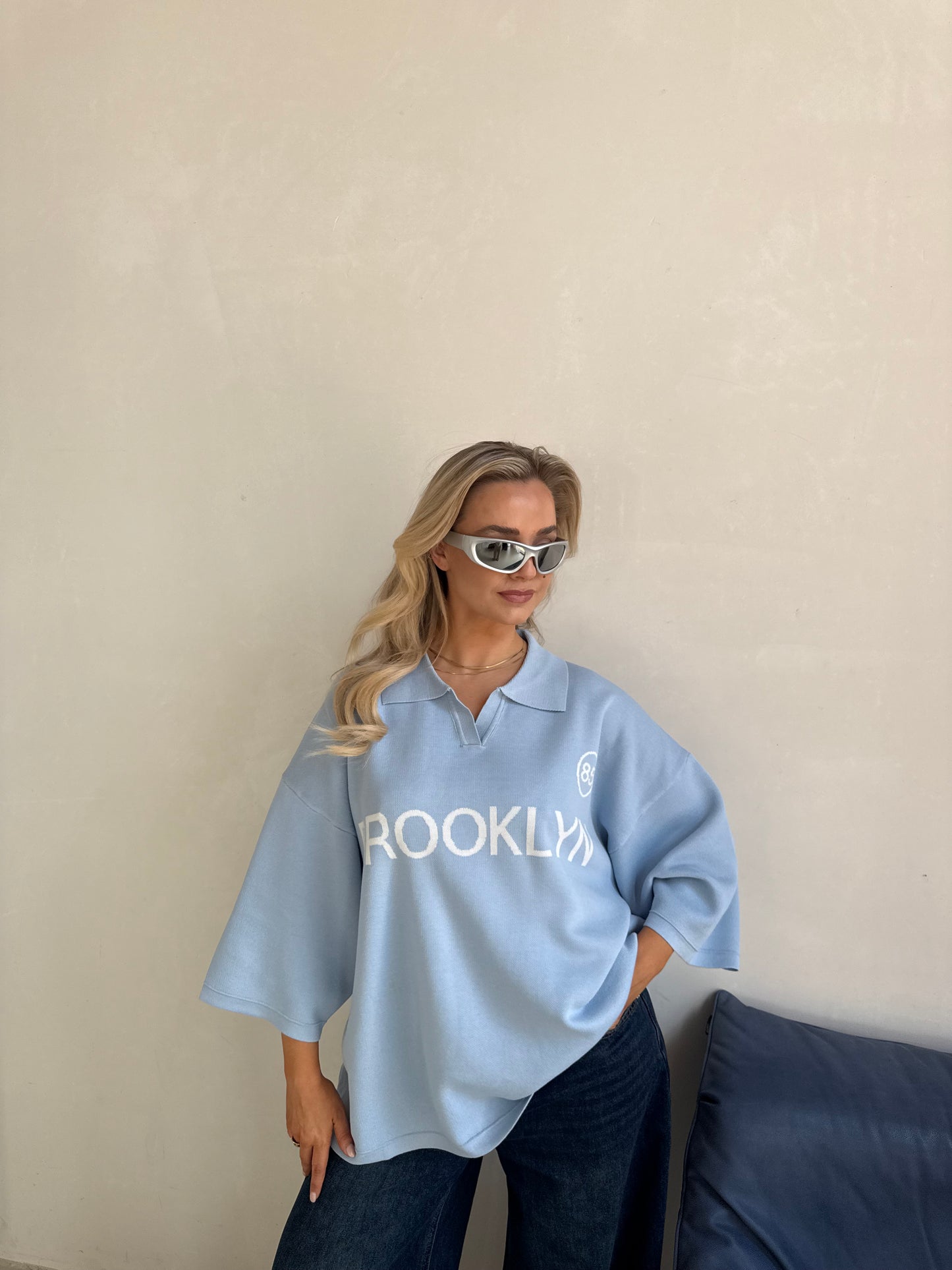 Top brooklyn blauw
