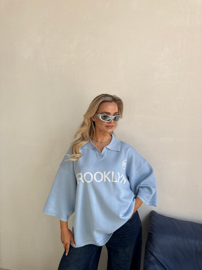 Top brooklyn blauw