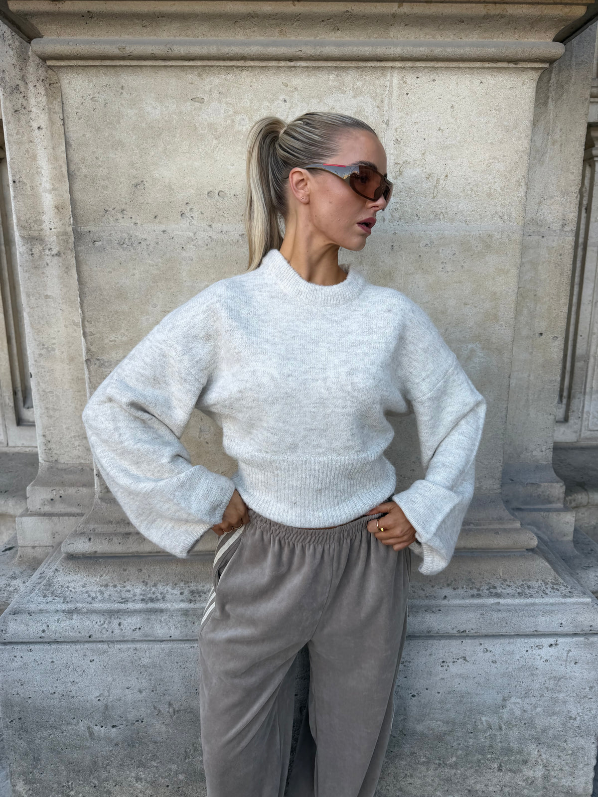 Trui gebreid beige