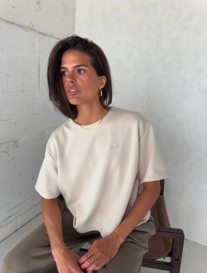 Noeloe t-shirt beige