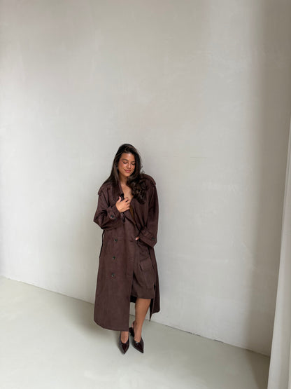 Trenchcoat suède