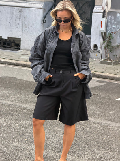 Grijs oversized blouse