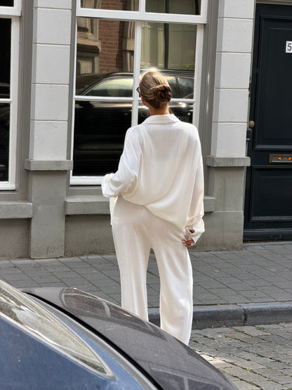 Linnen blouse wit