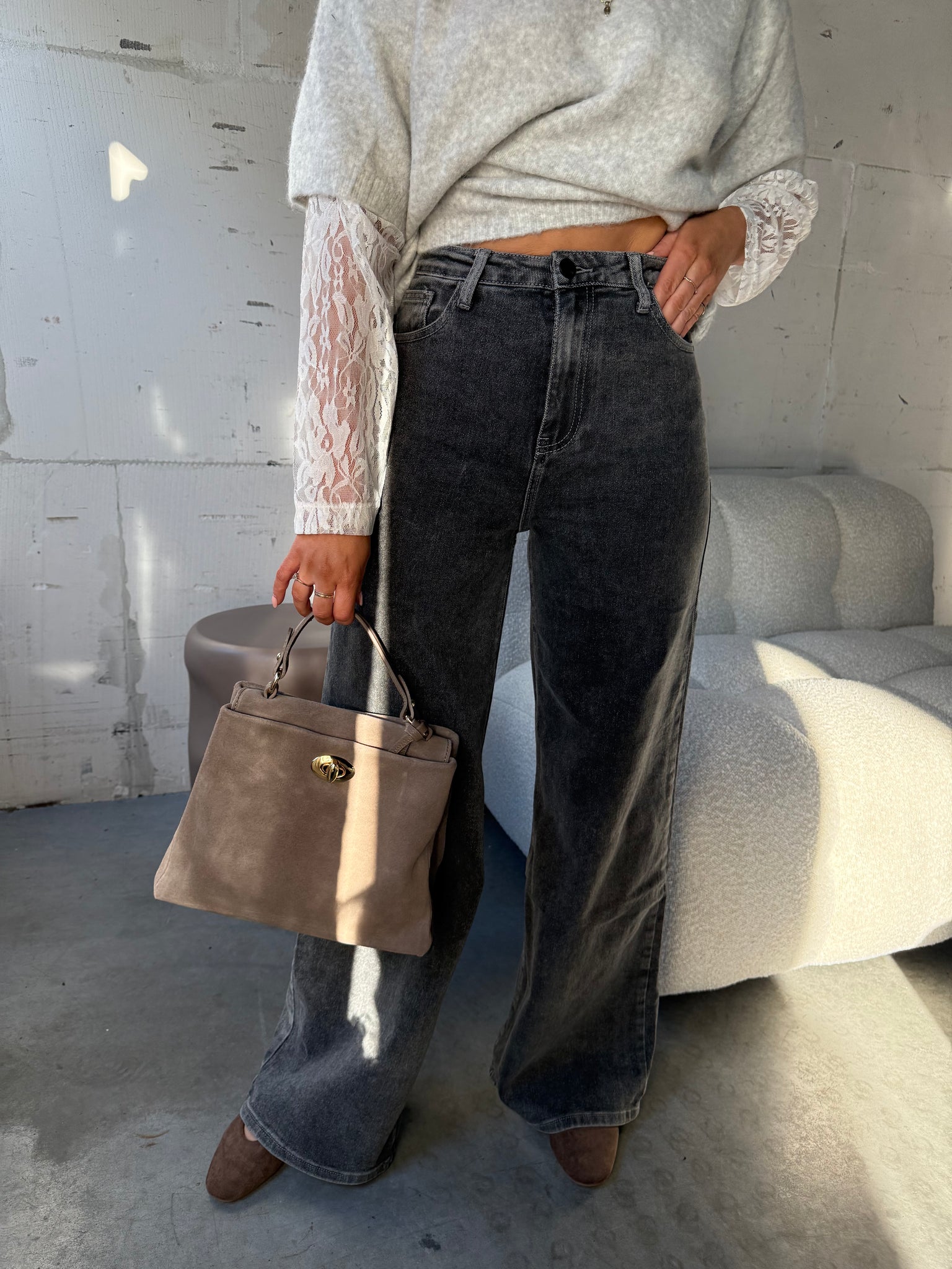 Tas luxe suède