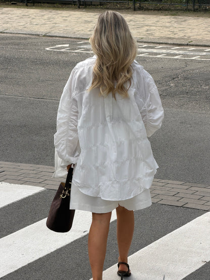 Witte oversized blouse