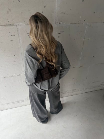 Shirt schoudervulling grijs