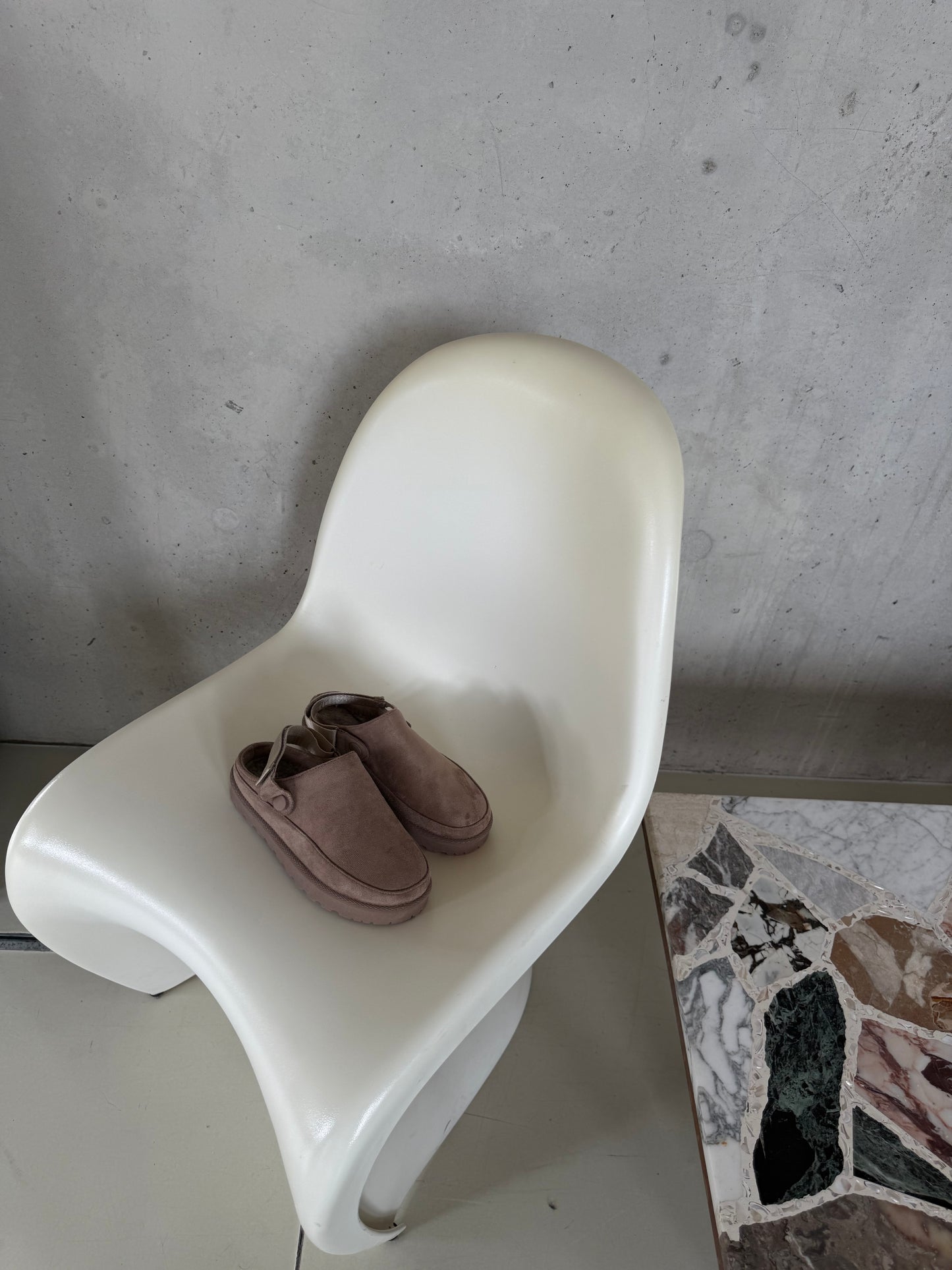 Instapper suède khaki