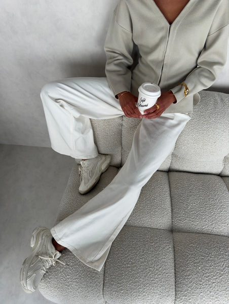 Spijkerbroek white - mid waist