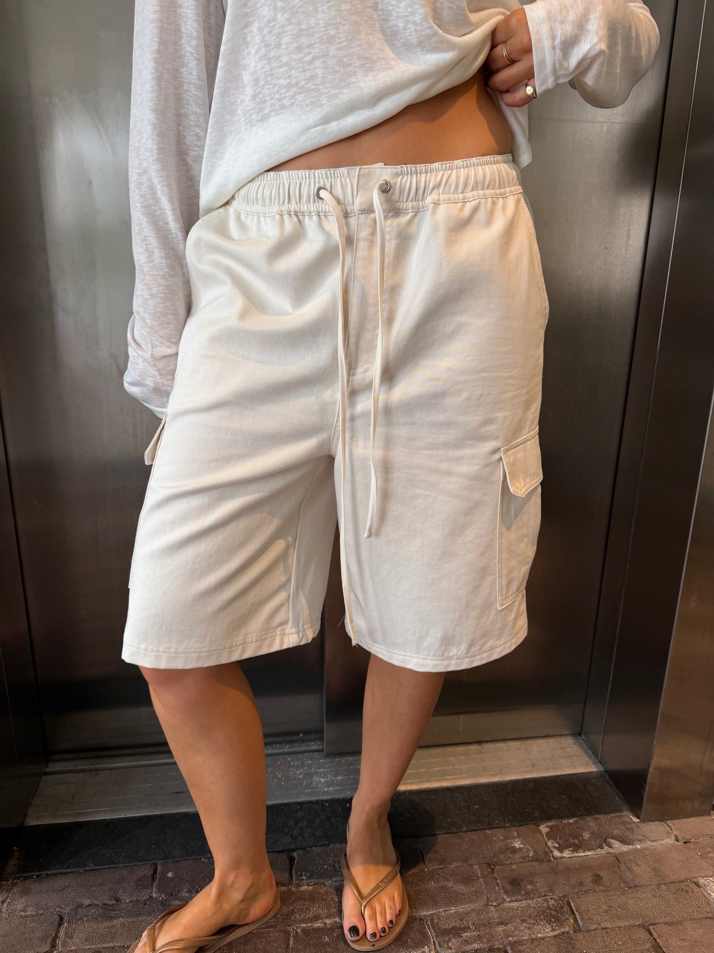Cargo short creme