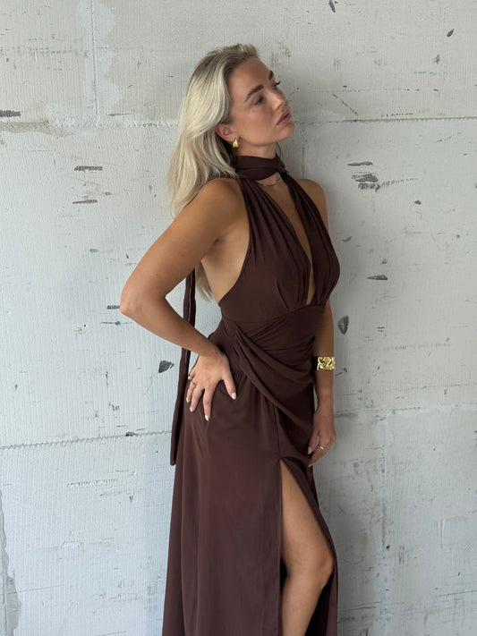 Jurk Noeloe dreamy brown