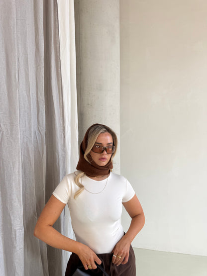 Shirt crème stretch