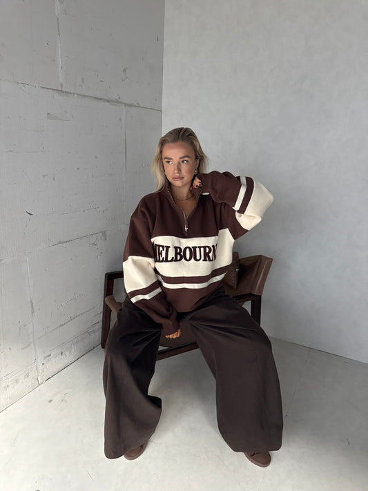 Trui bruin Melbourne