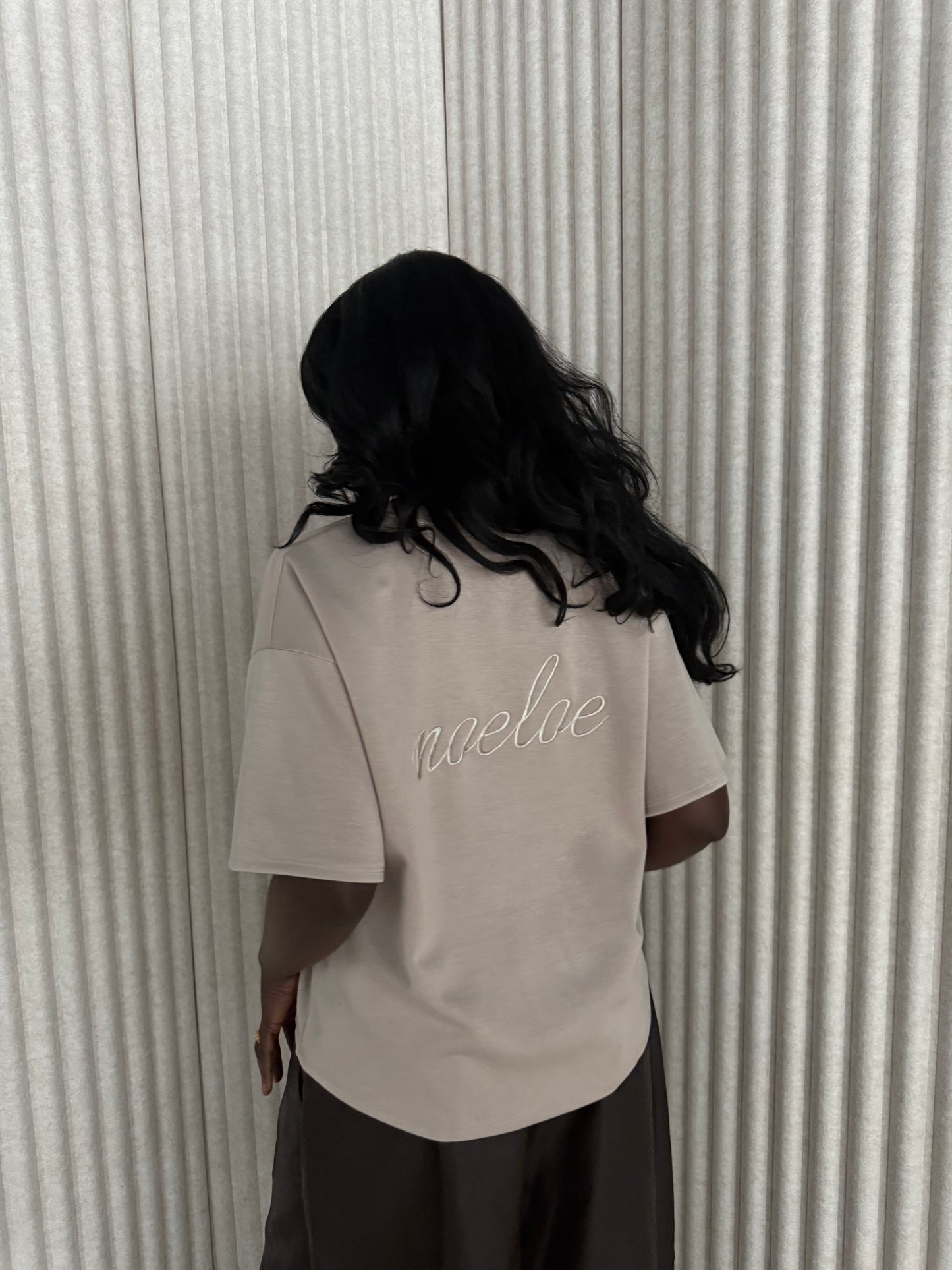 noeloe shirt oversized crème