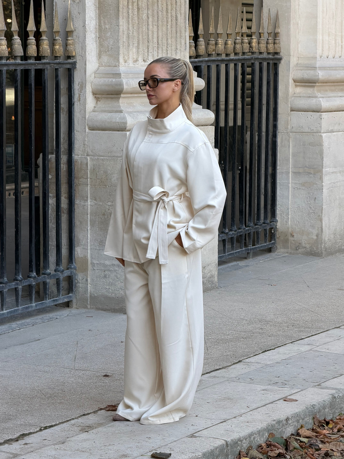 Pantalon creme