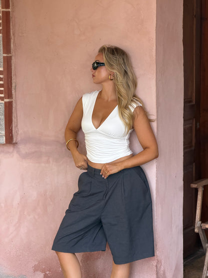 Short pantalon grijs